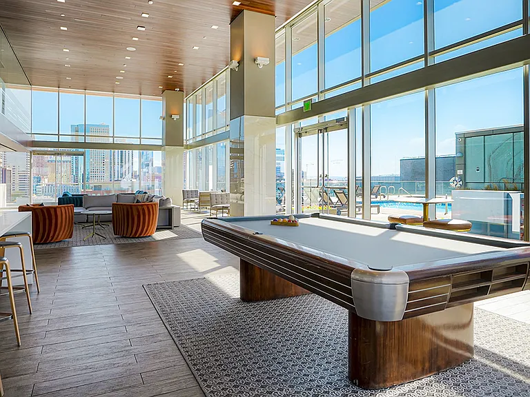 Resident lounge with billiards