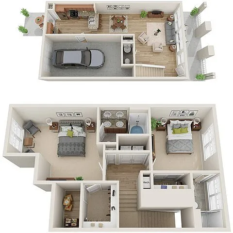Floor plan 2bTH