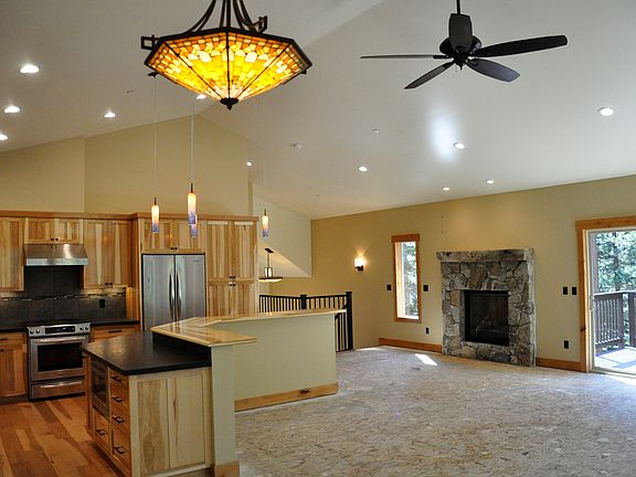 Granite fireplace