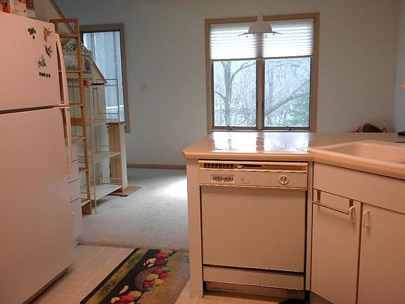 This is the view of the kitchen from the garage door. There