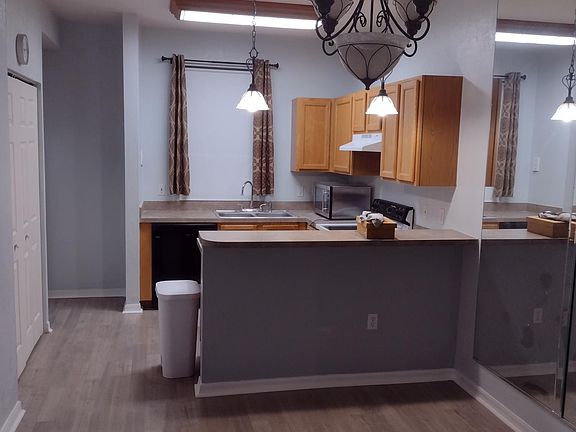 Dining area and kitchen.