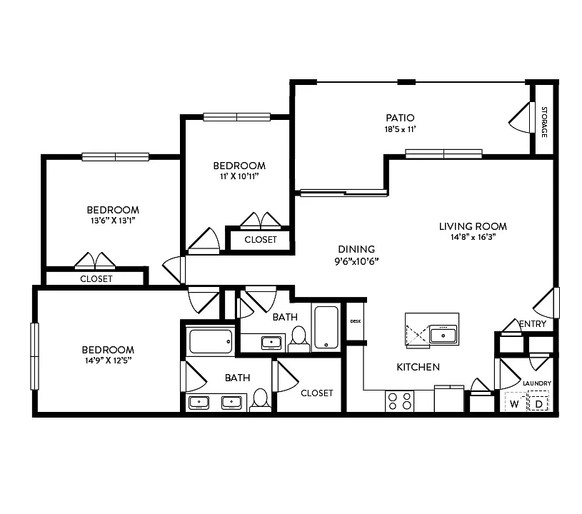 Floor plan Buttercup Creek