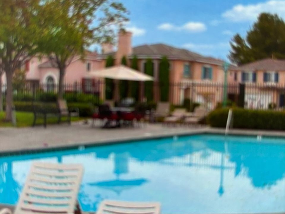 Community pool with spa