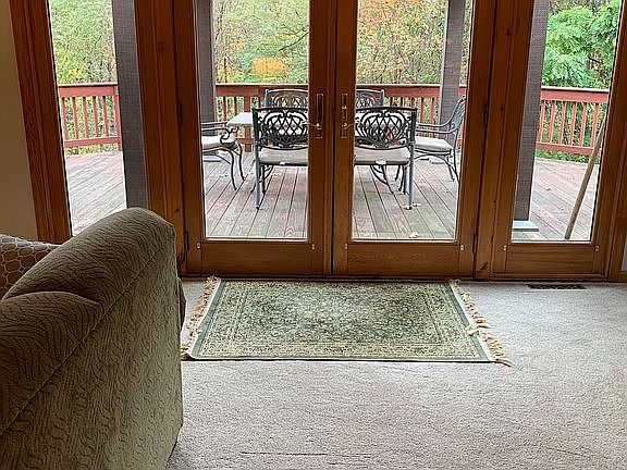 Doors to back deck 