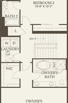 Third Floor 2 br / 3.5 ba