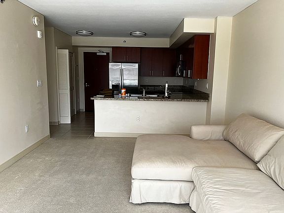 Kitchen and family room