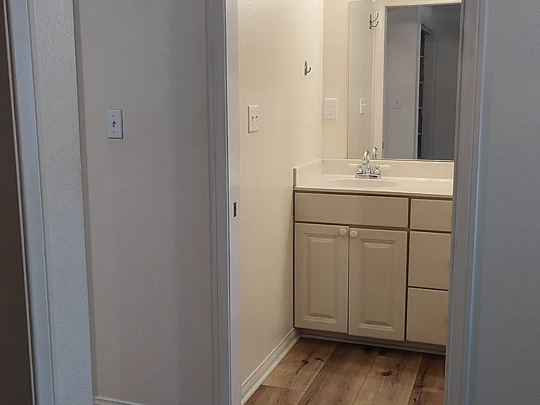 bathroom attached to the second bedroom