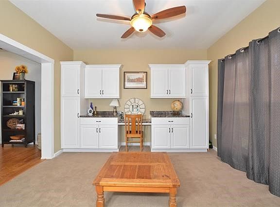 Front room perfect for office/den/homework zone.