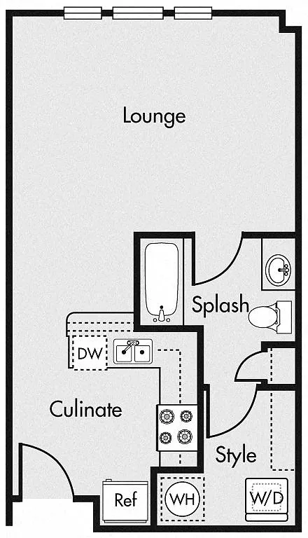 Floor plan Studio A1