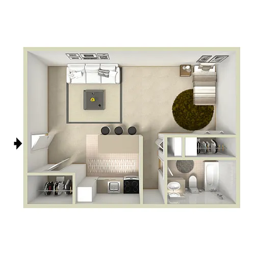 Floor plan Cherry - Renovated