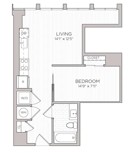 Floor plan Studio S2
