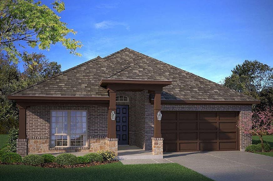 D. R. Horton * Cypress Floorplan * Elevation B * Stone and brick * Pictures are representative of builder product, actual home may be different*