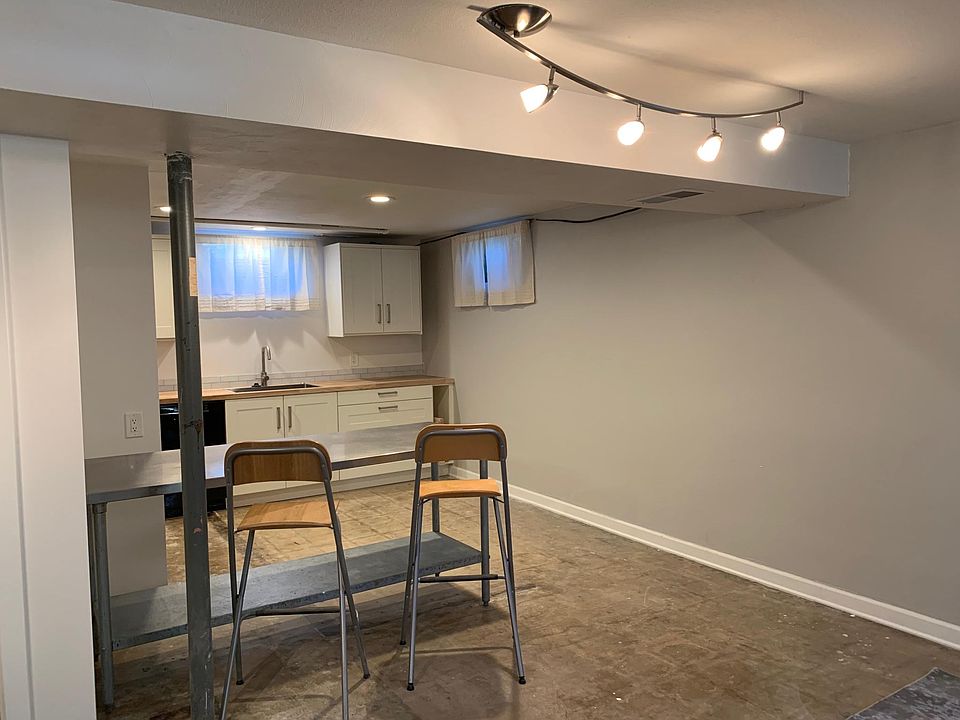 View of kitchen from living area.