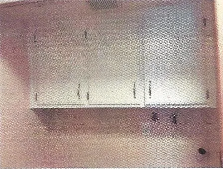 Laundry Space w/Cabinets above Washer/Dryer Hookups (Tile Floors)