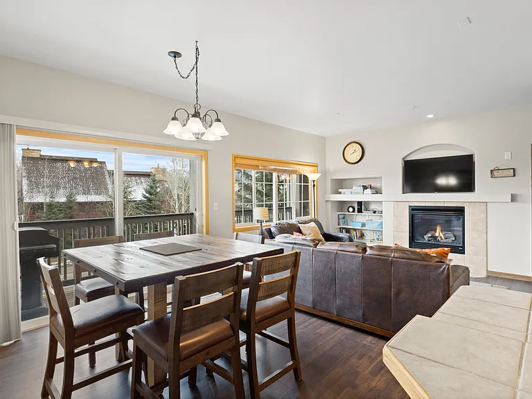 Dining Room with Balcony Access
