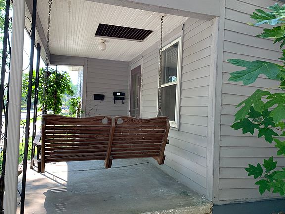 Front porch with swing