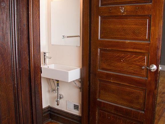 First floor half bath