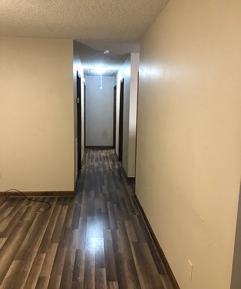 living room view of hallway