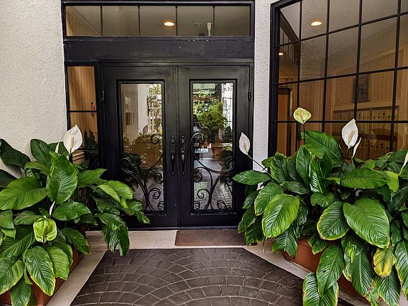 Secure entrance to Lobby, mail, package and food delivery area.