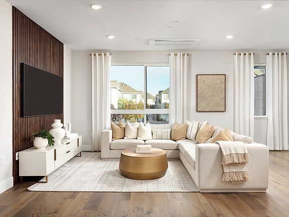 Spacious illuminated gathering room