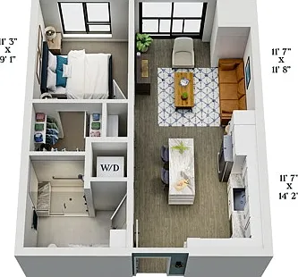 B2 | 1x1 | 600 sq ft B2 | 1x1 | 600 sq ft