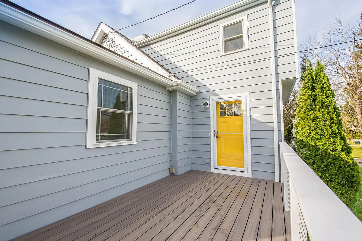 New Composite Decking on Front Porch - 1061 Orchard Ave