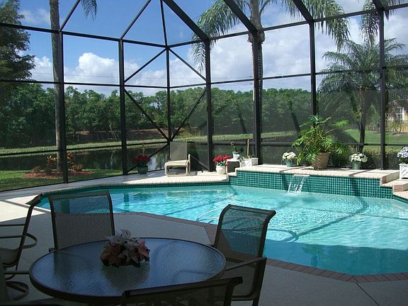 Rear View over the pool