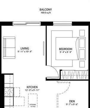 684 sq total of exceptionally designed living space