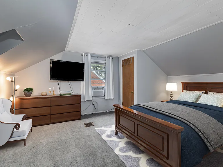Primary Bedroom, virtually staged