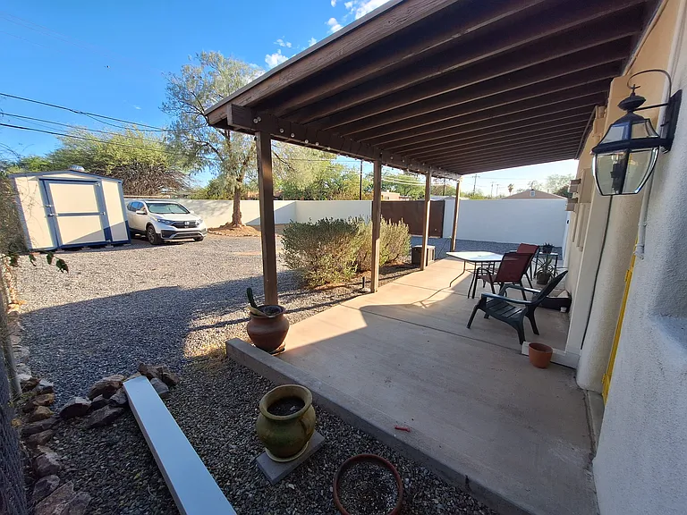 Large rear yard for fido and your garden.