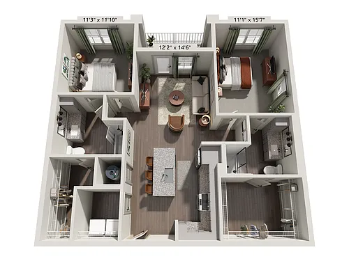 Floor plan B1