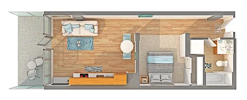 Floor plan Studio - A