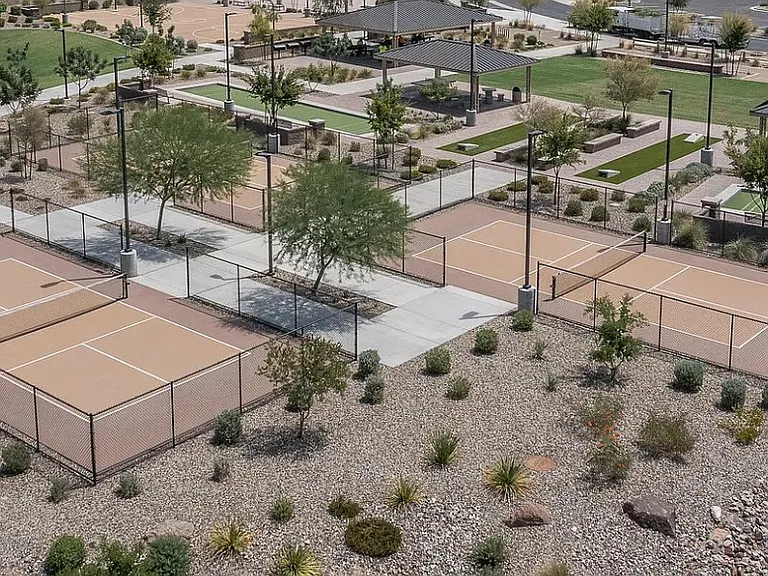 3 pickleball courts