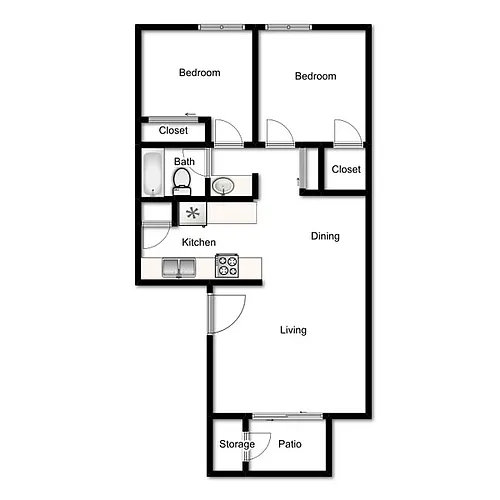 Floor plan 2X1-850