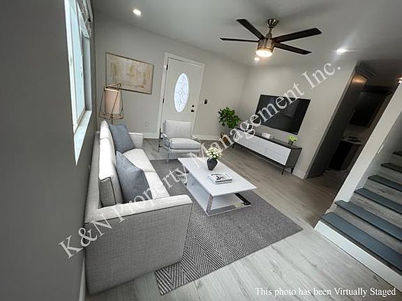 Living room area/stairs to the second level