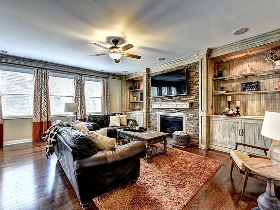 Custom cabinets & fireplace