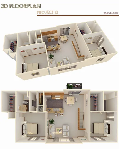 Floor plan 2 Bd 2 Bth w/ Att Garage (Price not included)