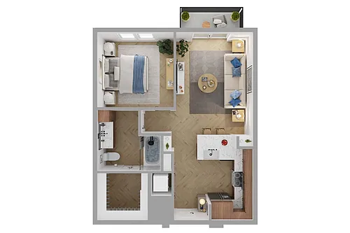 Floor plan A2a