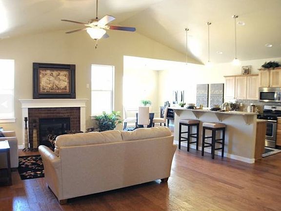 kitchen and living room