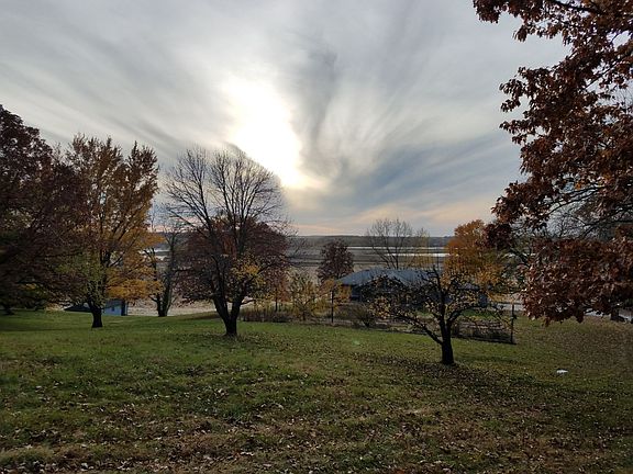 back yard sunset