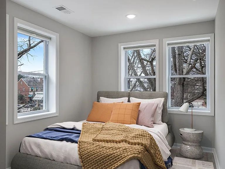 Bedroom 3. This image shows a virtually furnished space. Bedrooms come unfurnished.