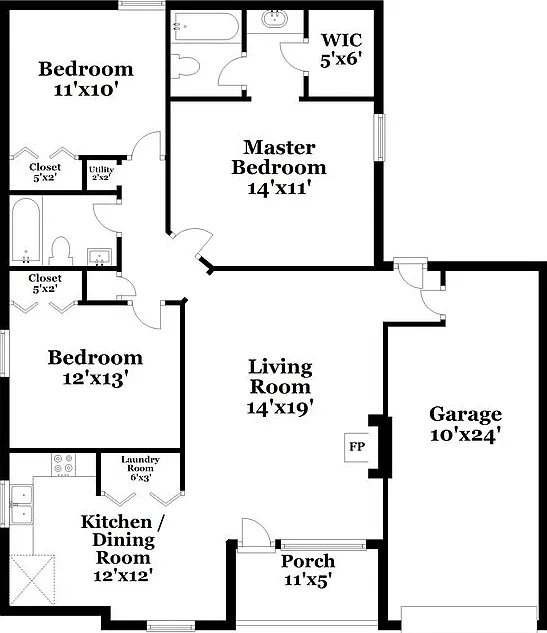 3 bed, 2.0 bath, 1061 sqft, $1,905 — Photo 2