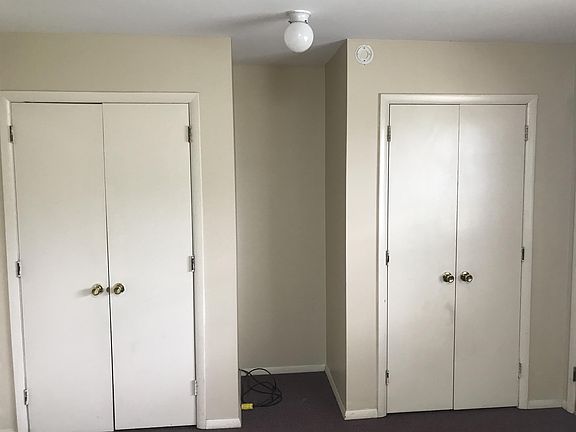 Two closets in bedroom