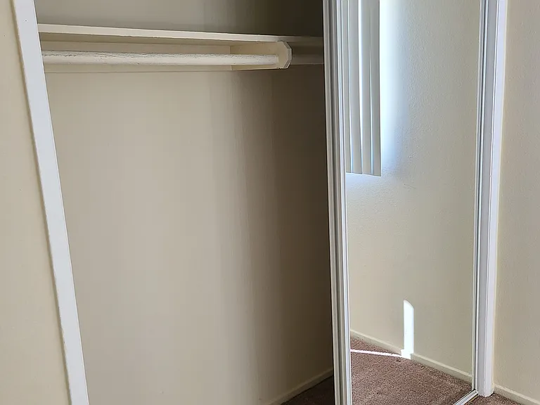 MASTER BEDROOM - LARGE MIRROR CLOSET.