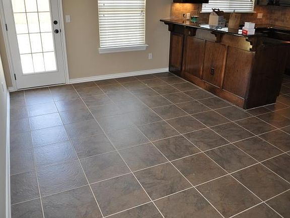 Practical Tiled Dining Area