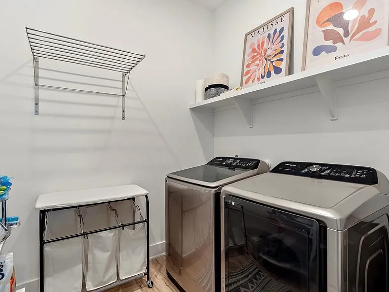 Upstairs laundry room