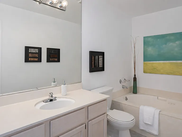 Bath with huge vanity