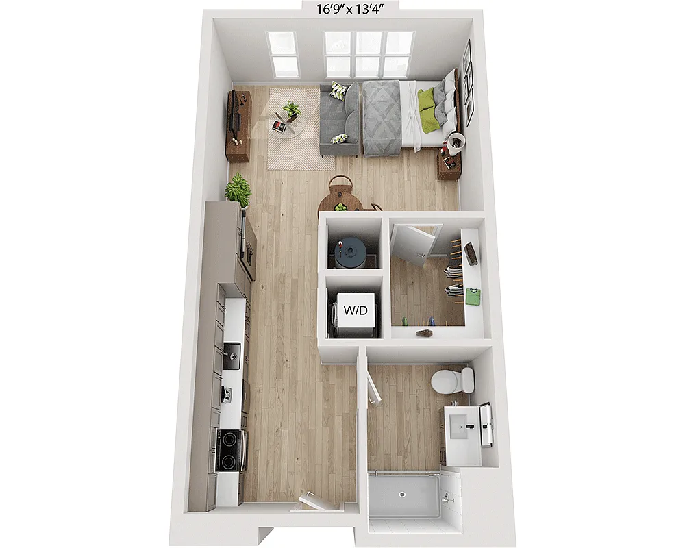 Floor plan Studio E1A