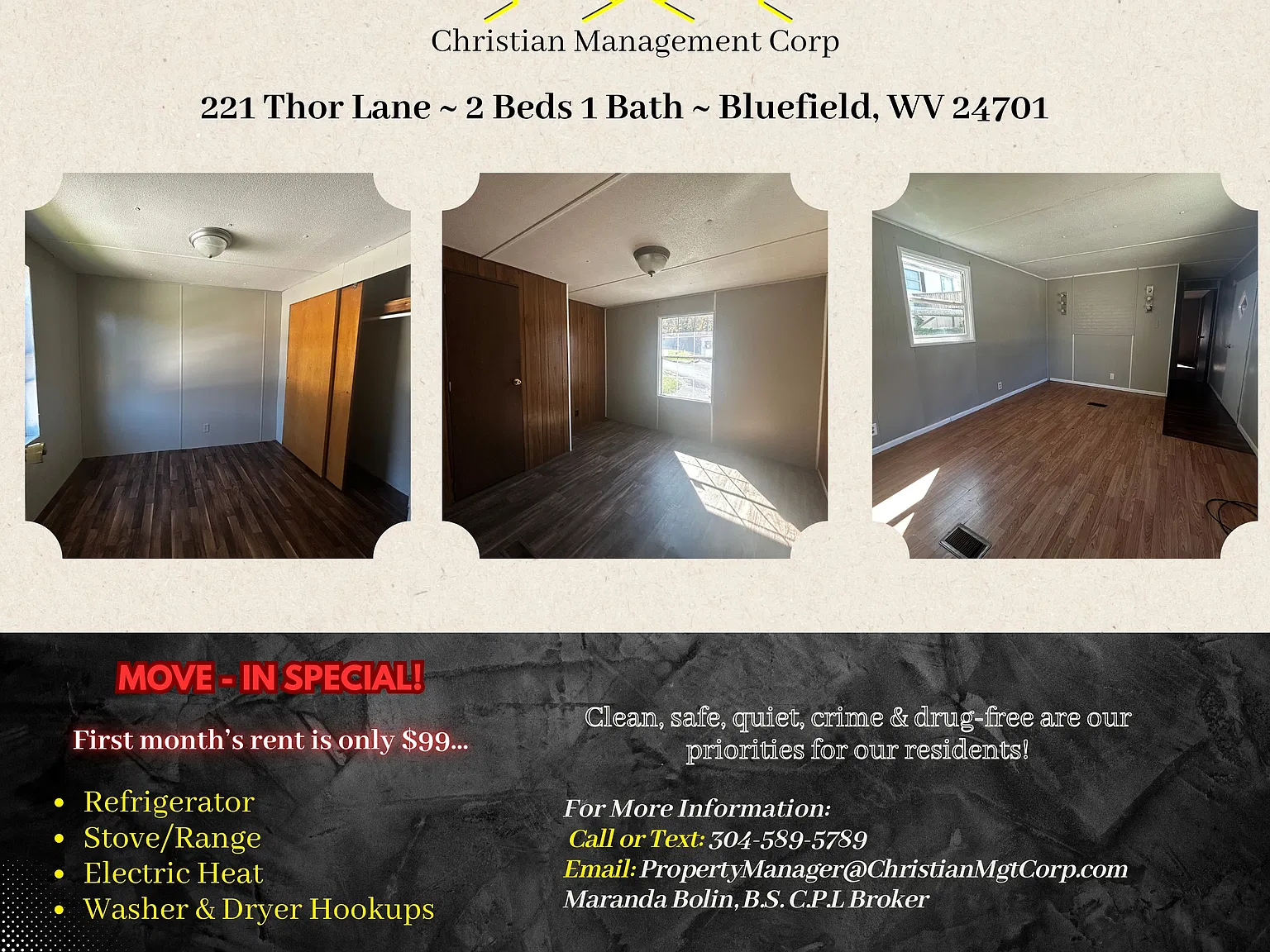 2 bed, $750 — Photo 1
