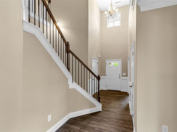 Two story grand entrance